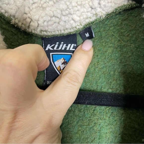 KUHL Women's Hooded Alfpaca Fleece Hooded Zip Up Jacket Coat Size M - Picture 5 of 8